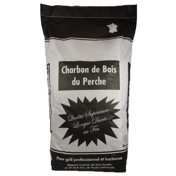  Charbon de bois 50L qualité supérieure - Fabriqué en France